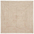 vidaXL Dywany pokojowe Naturalne i białe 120 x 120 cm Juta