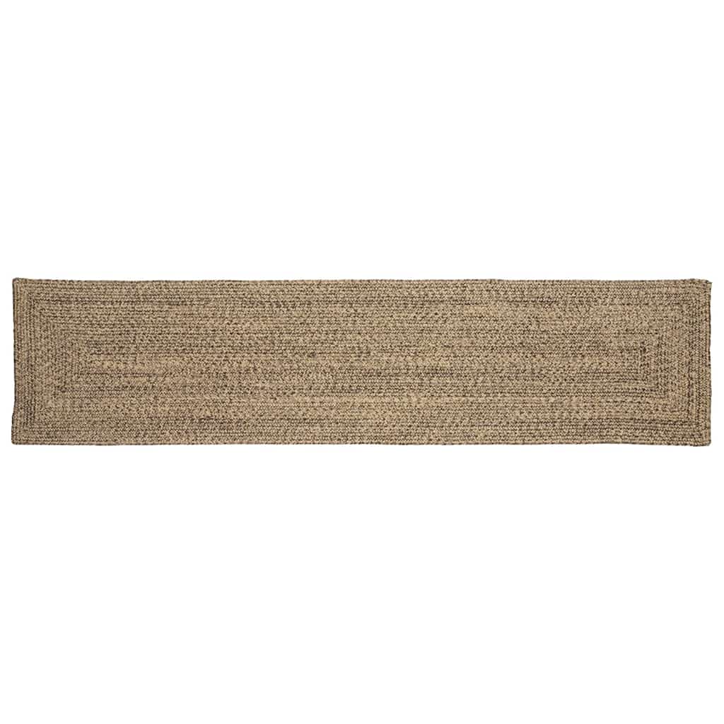 vidaXL Dywany pokojowe Naturalny i czarny 60 x 200 cm Juta