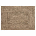 vidaXL Dywany pokojowe Naturalny i czarny 120 x 170 cm Juta