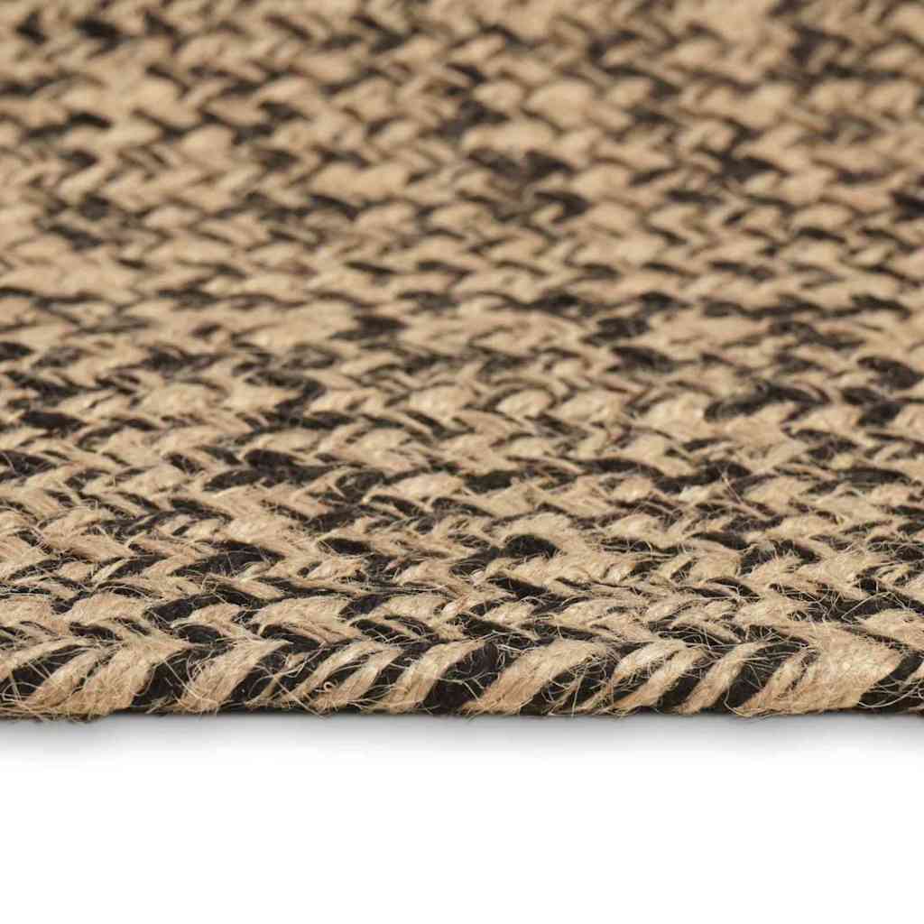 vidaXL Dywany pokojowe Naturalny i czarny 240 x 340 cm Juta