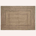 vidaXL Dywany pokojowe Naturalny i czarny 240 x 340 cm Juta