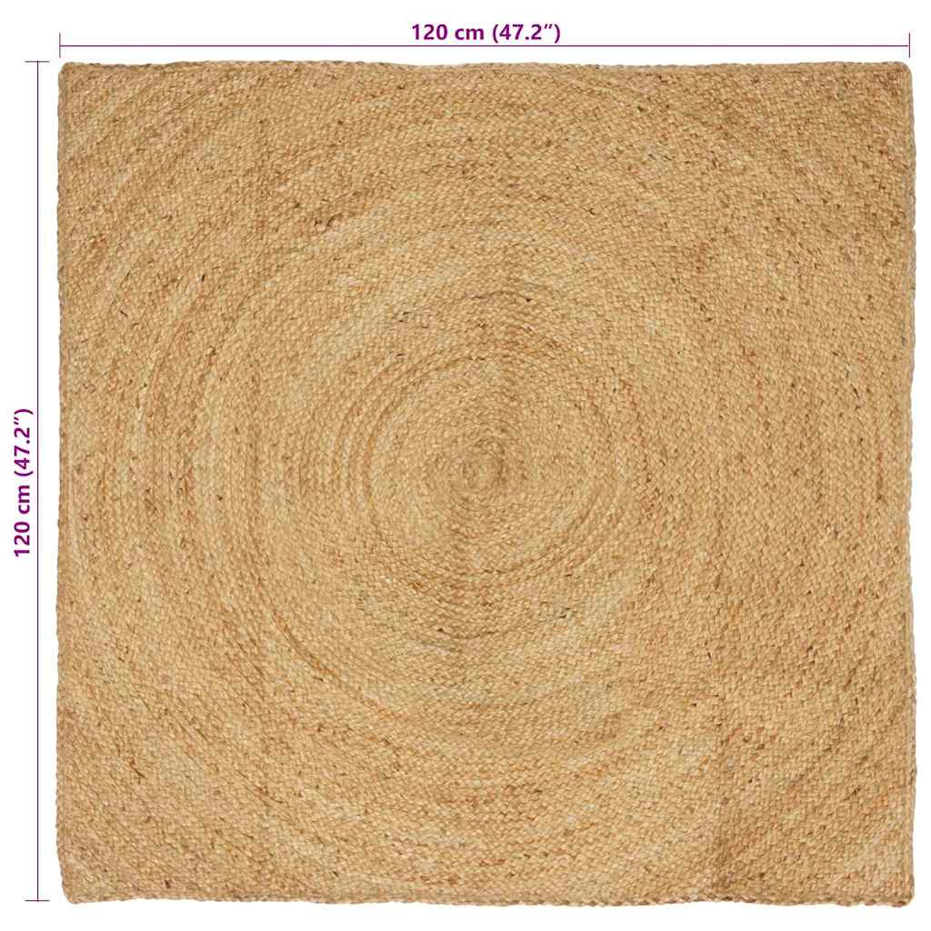 vidaXL Dywany pokojowe naturalny 120 x 120 cm Juta