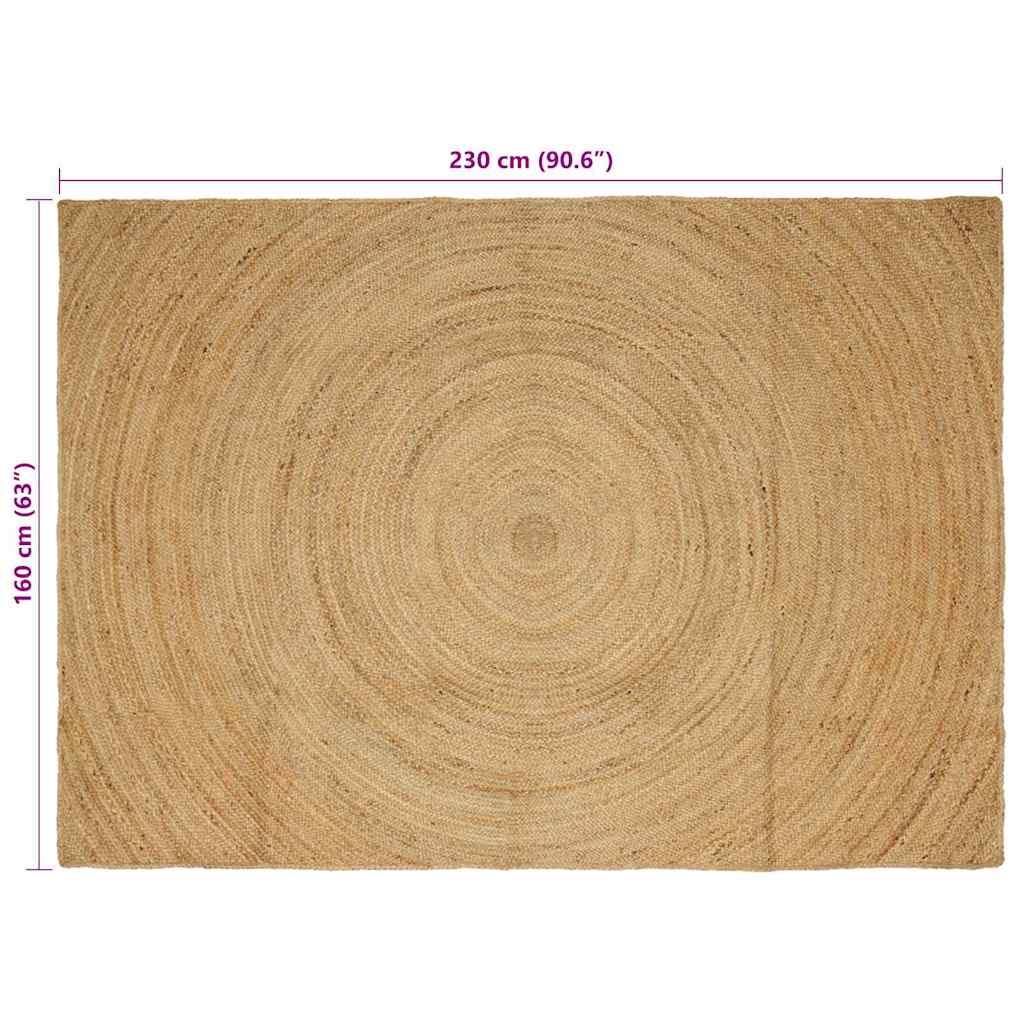 vidaXL Dywany pokojowe naturalny 160 x 230 cm Juta