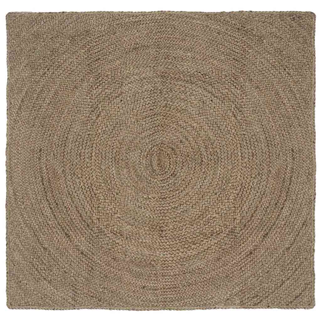 vidaXL Dywany pokojowe Szary 120 x 120 cm Juta