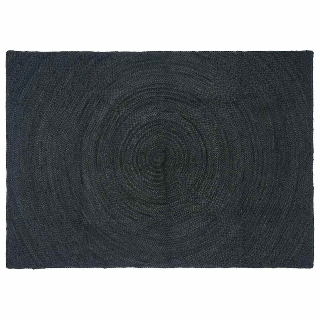 vidaXL Dywany pokojowe ciemnoszary 140 x 200 cm Juta