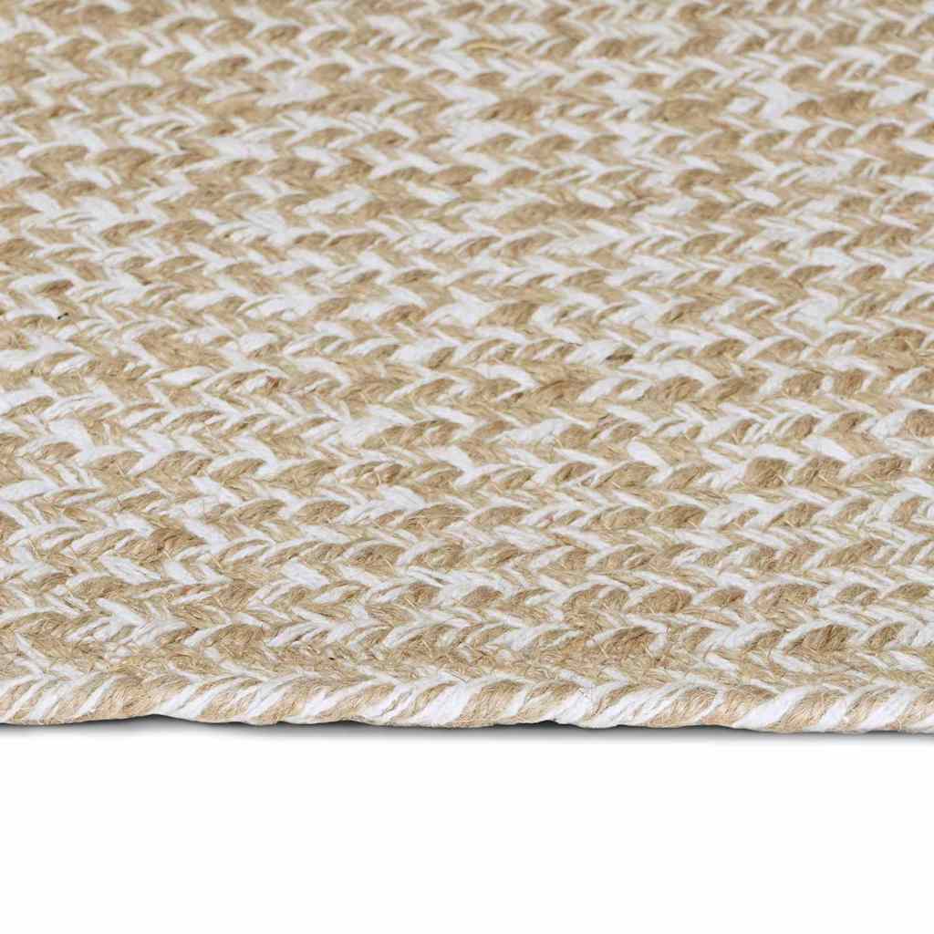 vidaXL Dywany pokojowe Naturalne i białe 60 x 400 cm Juta