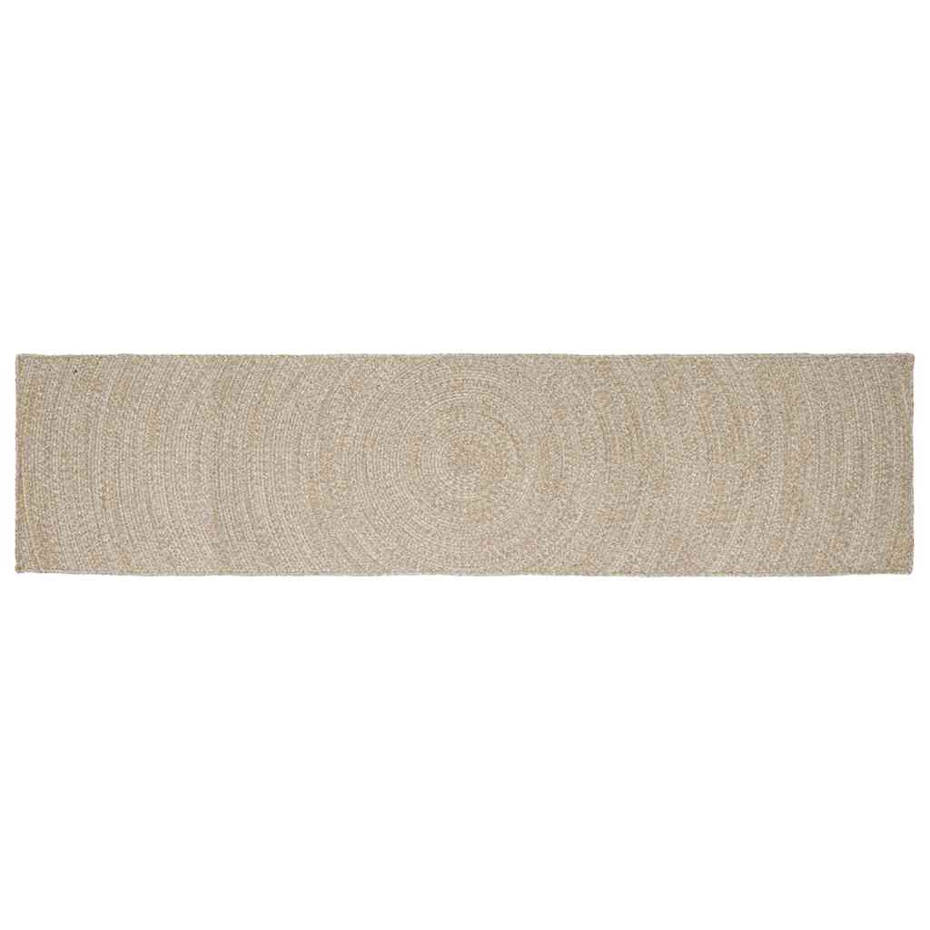 vidaXL Dywany pokojowe Naturalne i białe 60 x 400 cm Juta