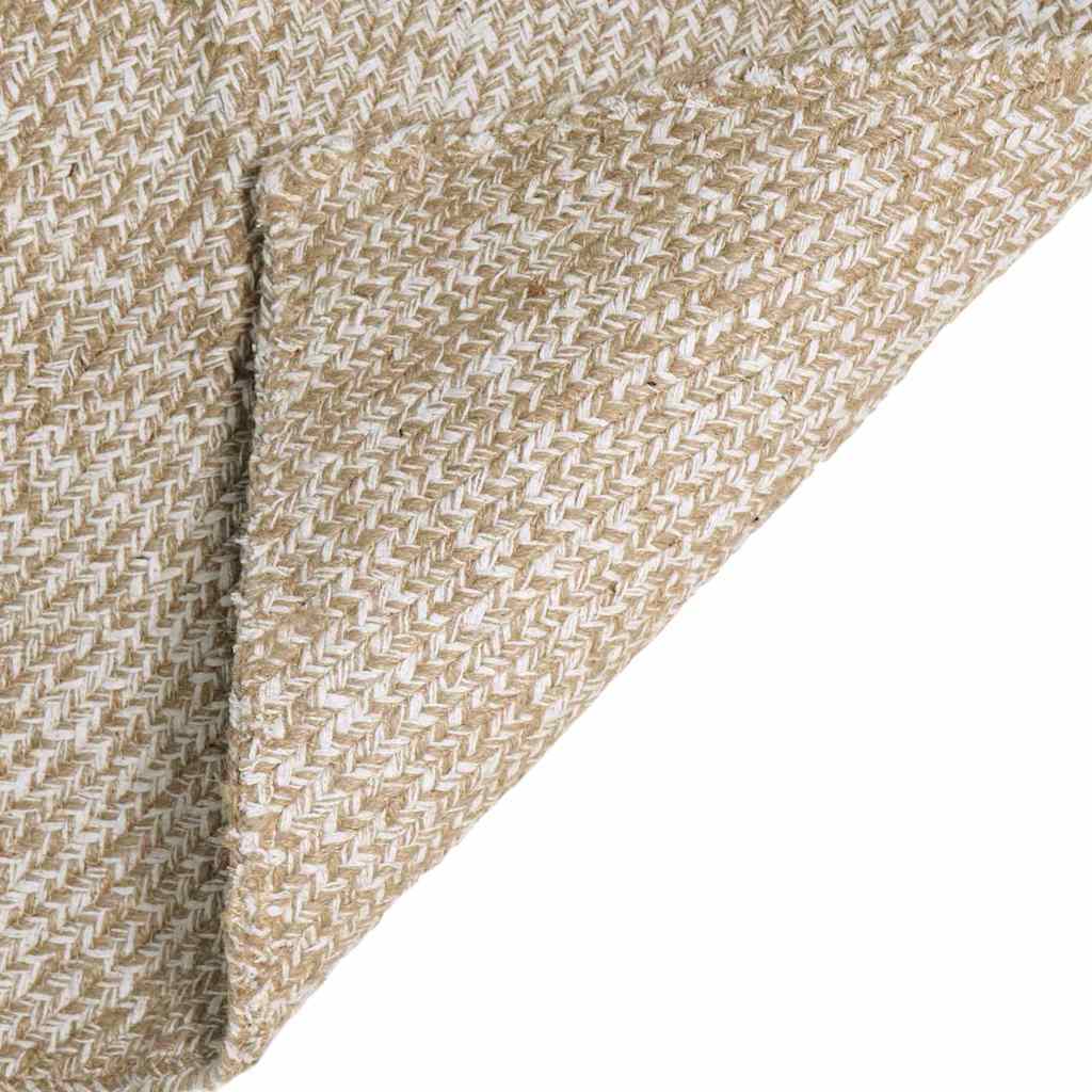 vidaXL Dywany pokojowe Naturalne i białe 80 x 200 cm Juta