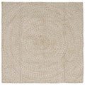 vidaXL Dywany pokojowe Naturalne i białe 120 x 120 cm Juta