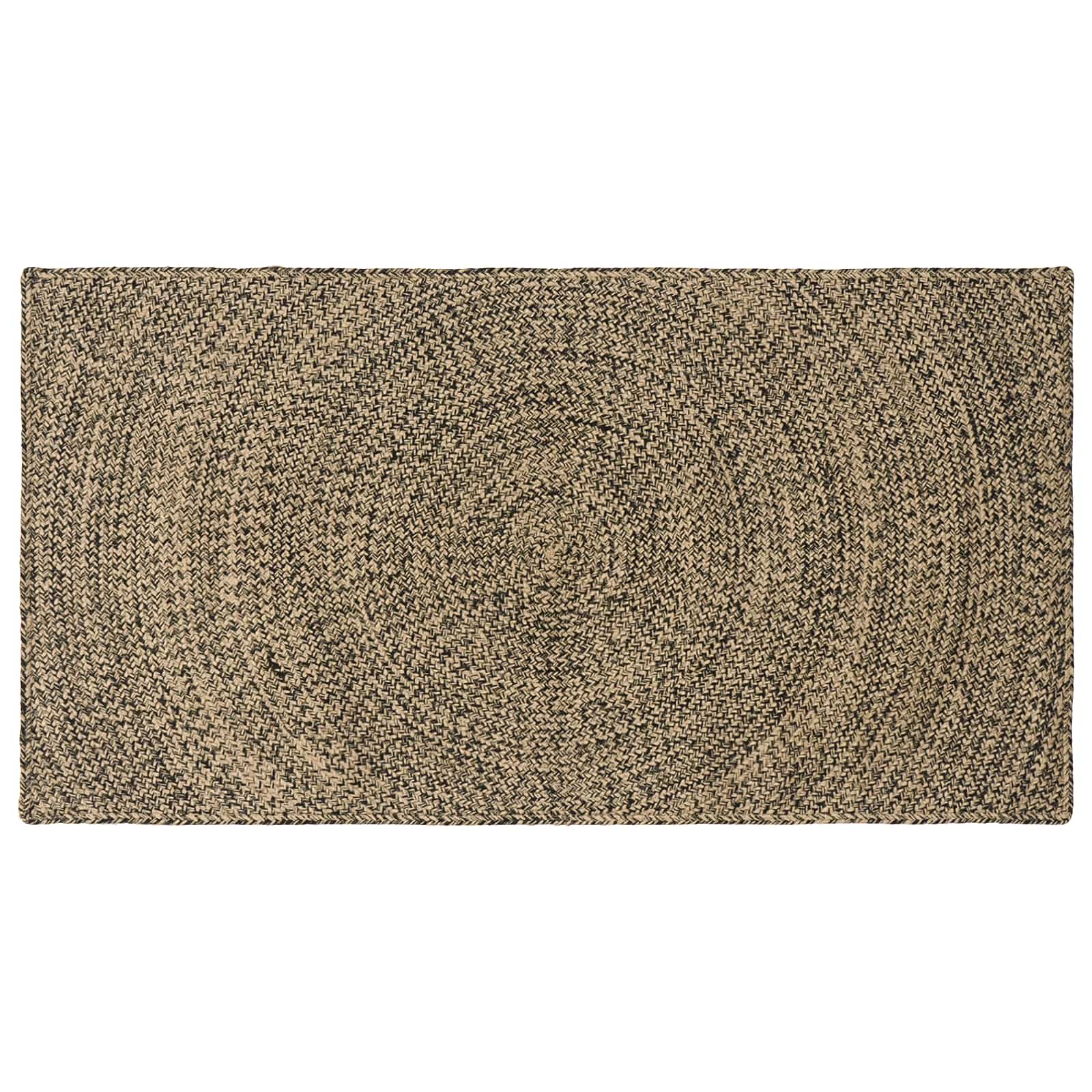 vidaXL Dywany pokojowe Naturalny i czarny 60 x 110 cm Juta