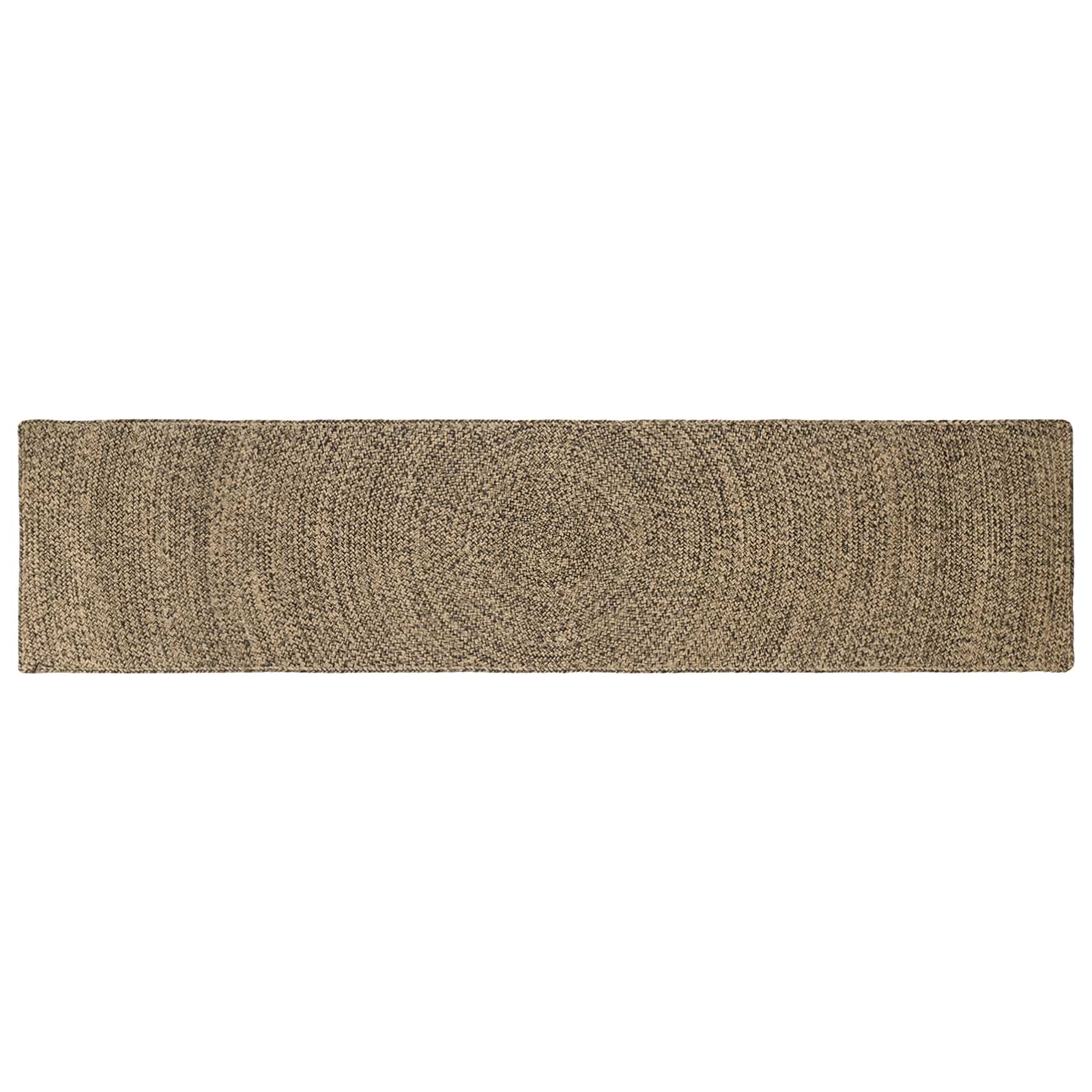 vidaXL Dywany pokojowe Naturalny i czarny 60 x 200 cm Juta