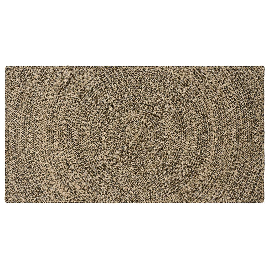vidaXL Dywany pokojowe Naturalny i czarny 80 x 150 cm Juta