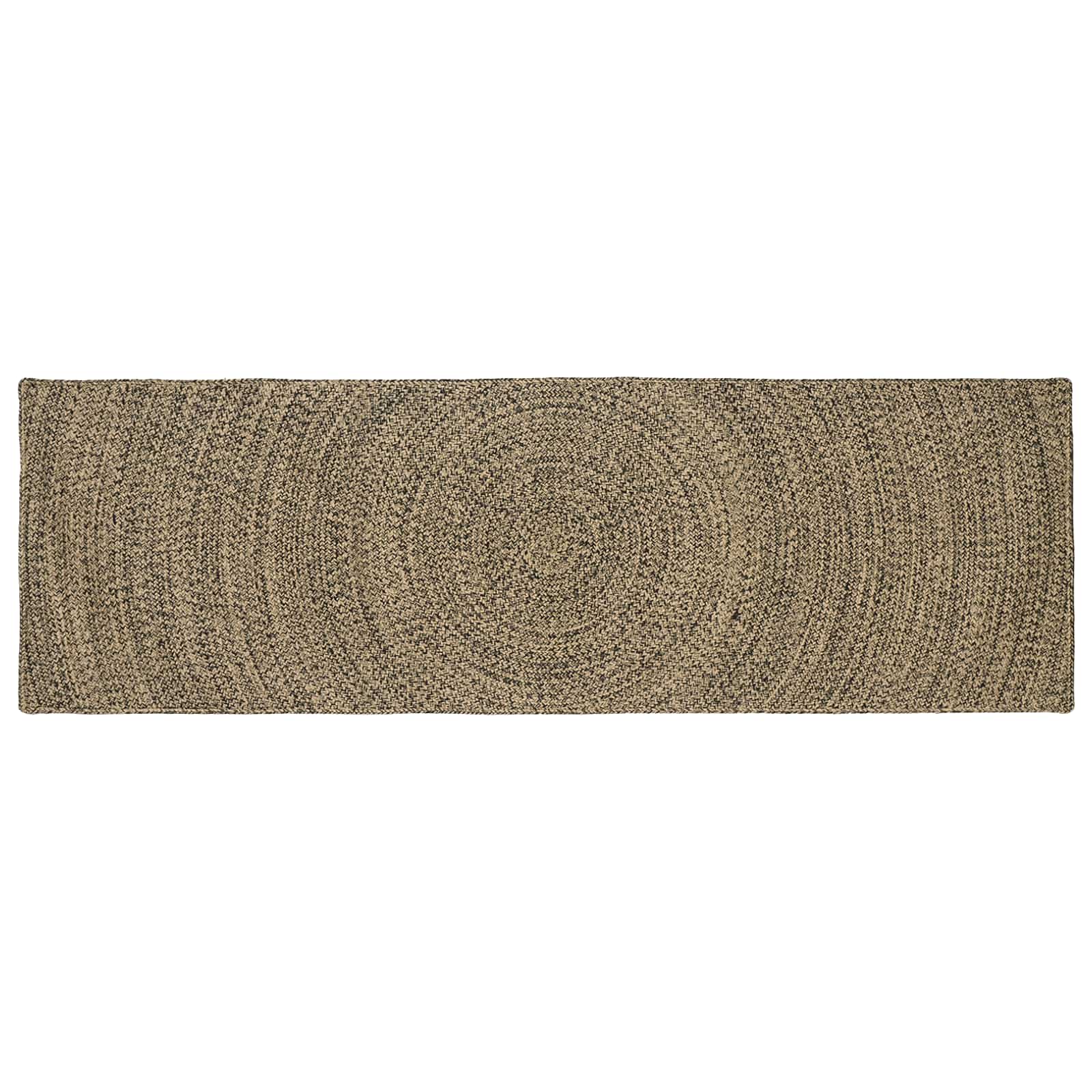 vidaXL Dywany pokojowe Naturalny i czarny 80 x 300 cm Juta