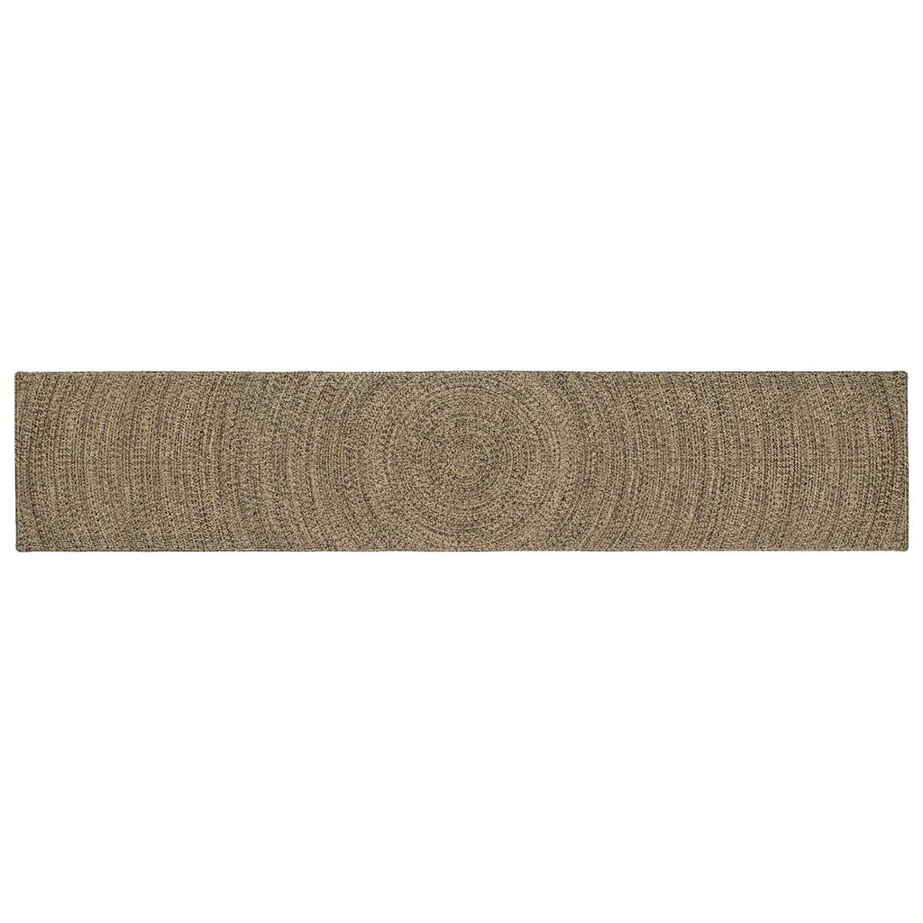 vidaXL Dywany pokojowe Naturalny i czarny 80 x 400 cm Juta