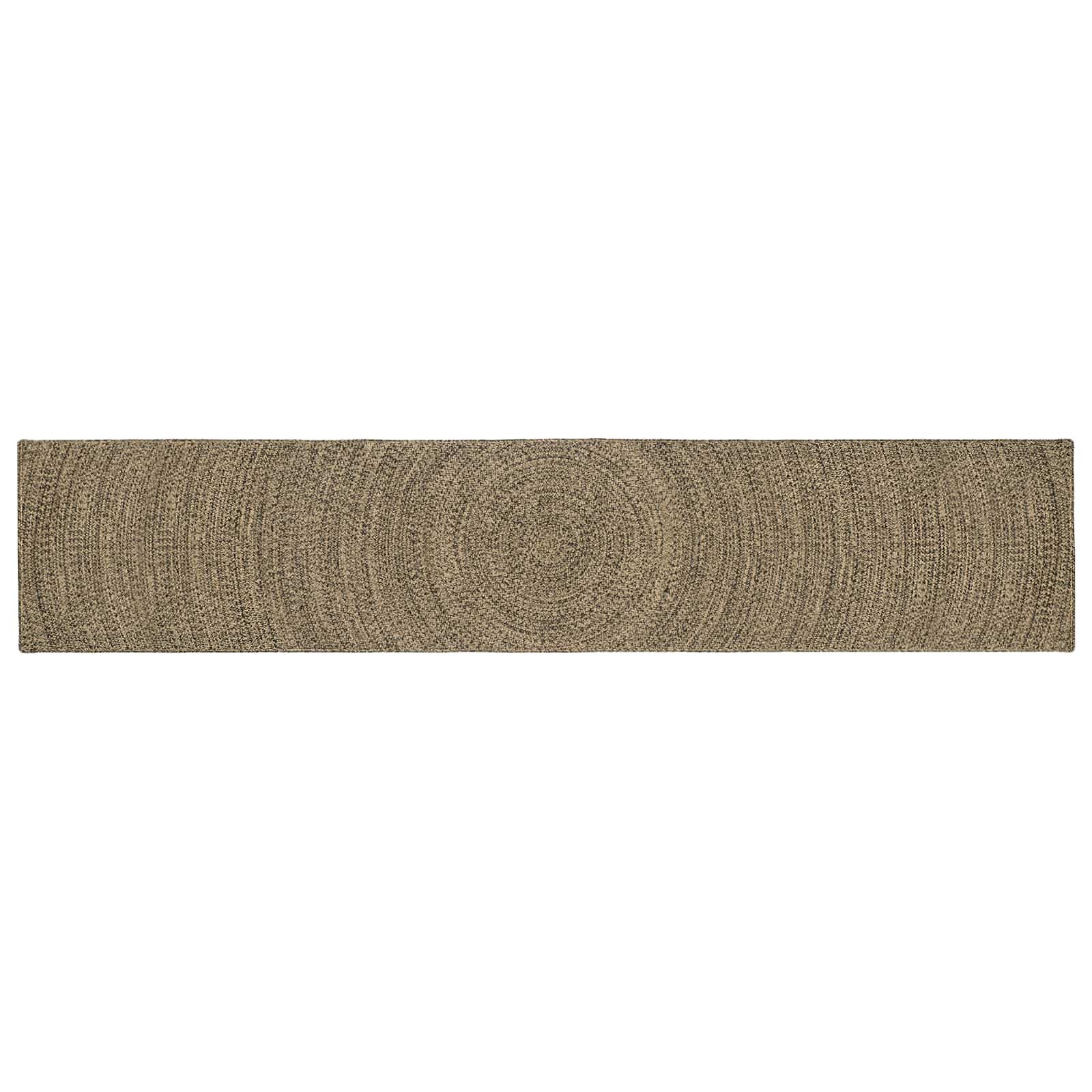 vidaXL Dywany pokojowe Naturalny i czarny 80 x 400 cm Juta