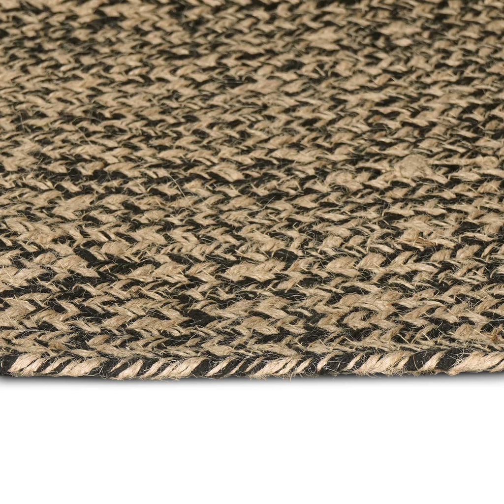 vidaXL Dywany pokojowe Naturalny i czarny 100 x 200 cm Juta