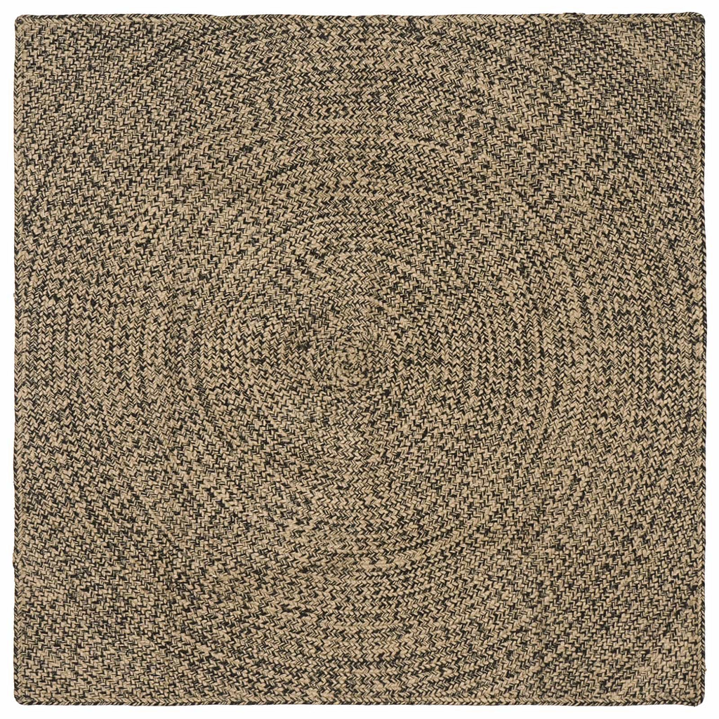 vidaXL Dywany pokojowe Naturalny i czarny 120 x 120 cm Juta