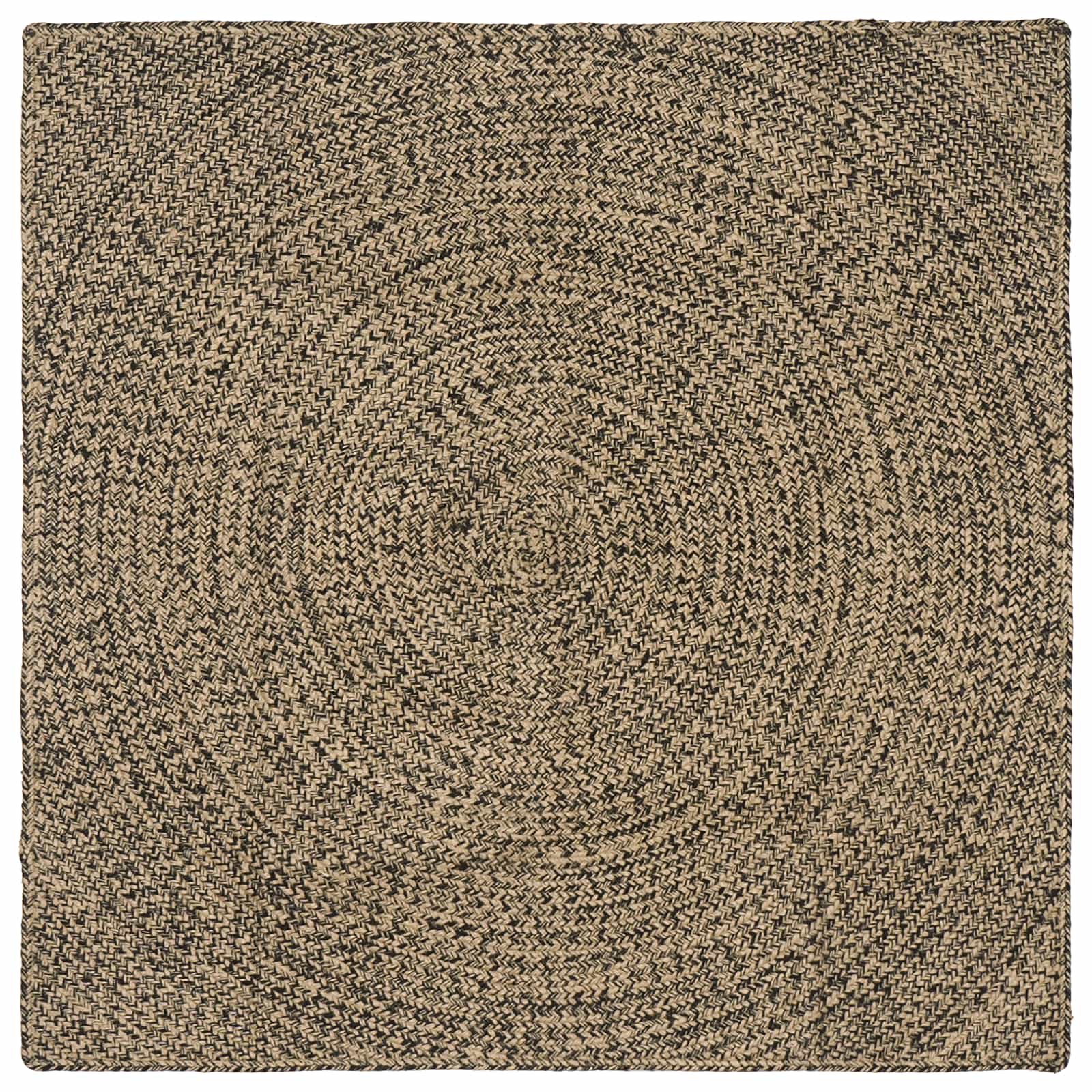 vidaXL Dywany pokojowe Naturalny i czarny 160 x 160 cm Juta
