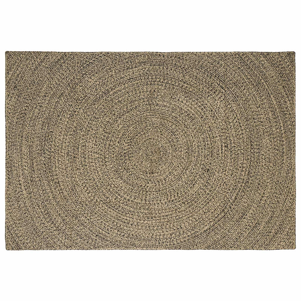 vidaXL Dywany pokojowe Naturalny i czarny 240 x 340 cm Juta