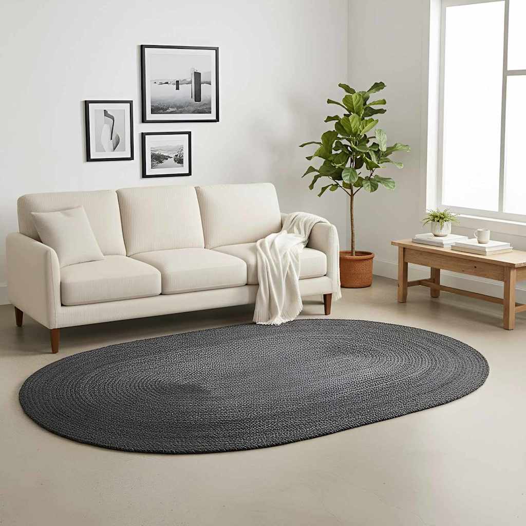 vidaXL Dywany pokojowe ciemnoszary 122 x 183 cm Juta