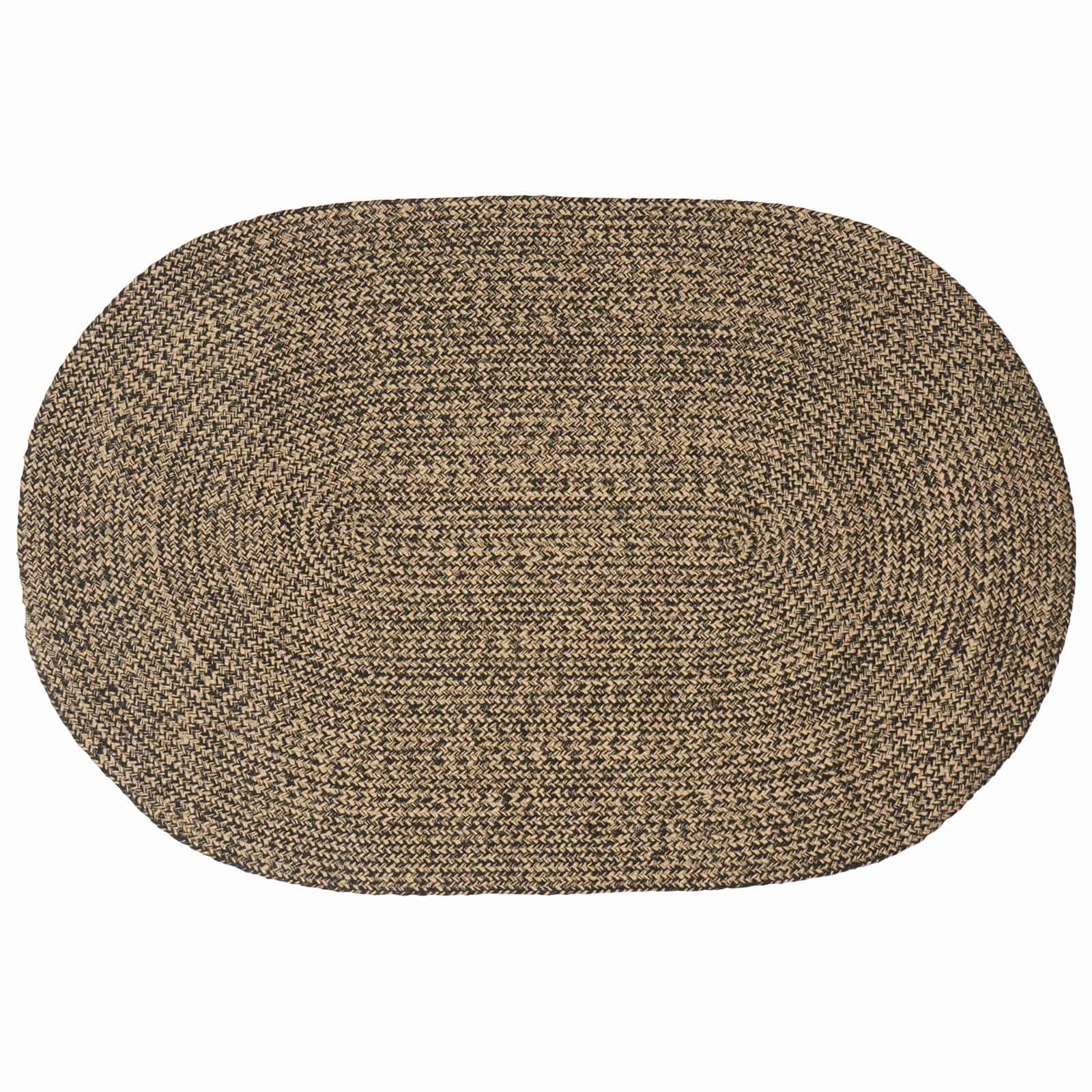 vidaXL Dywany pokojowe Czarny 100 x 152 cm Juta