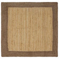 vidaXL Dywany pokojowe Szary 120 x 120 cm Juta