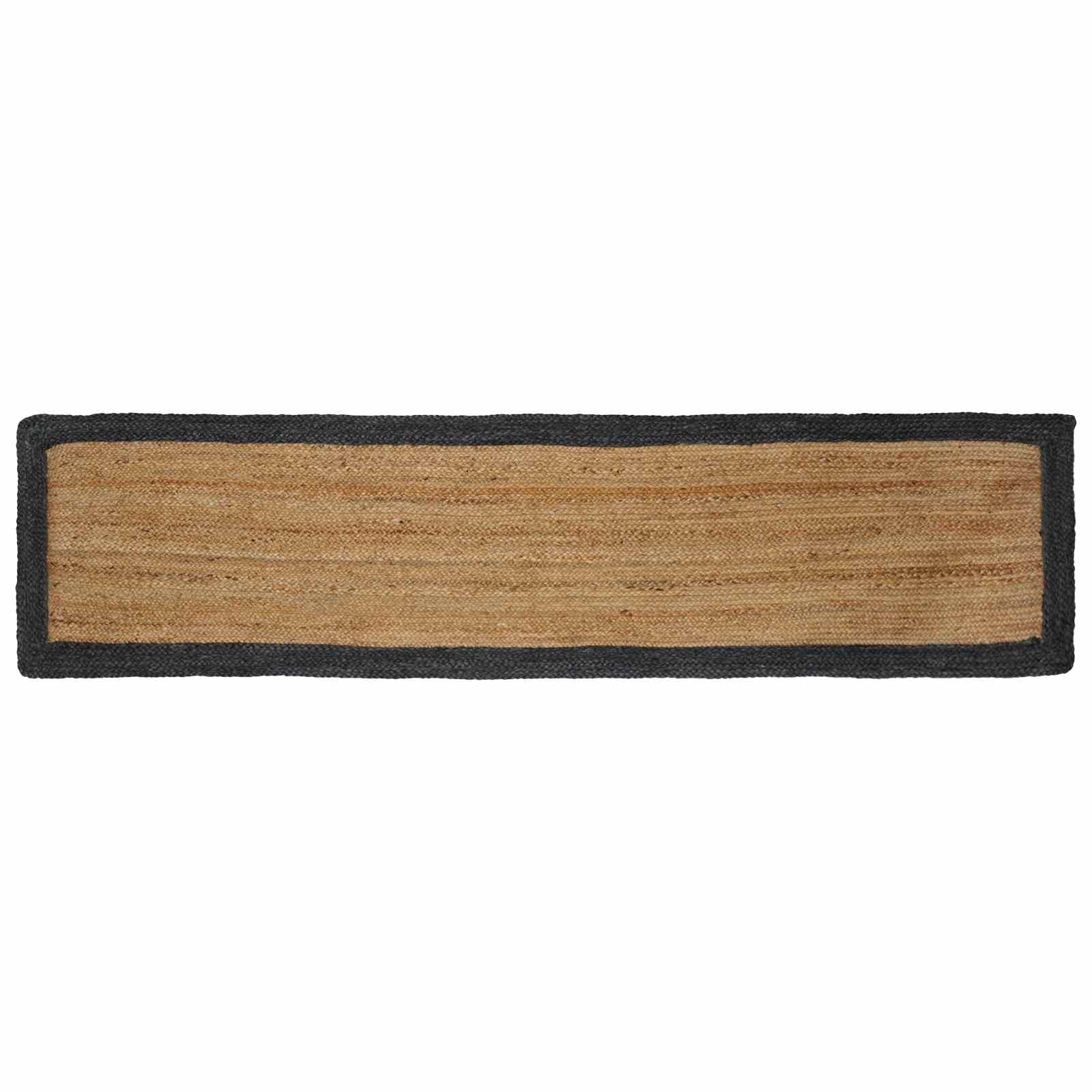 vidaXL Dywany pokojowe Naturalny i ciemnoszary 60 x 200 cm Juta