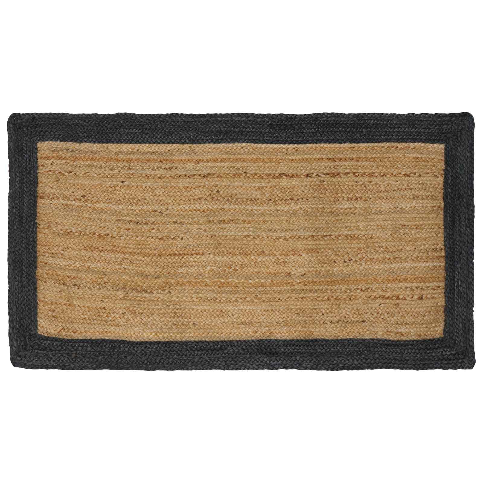 vidaXL Dywany pokojowe ciemnoszary 80 x 150 cm Juta