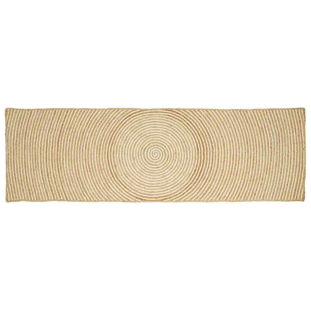vidaXL Dywany pokojowe Biały 60 x 250 cm Juta