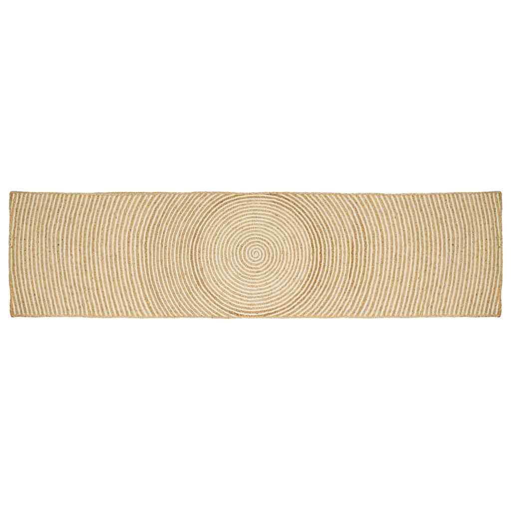 vidaXL Dywany pokojowe Biały 80 x 400 cm Juta