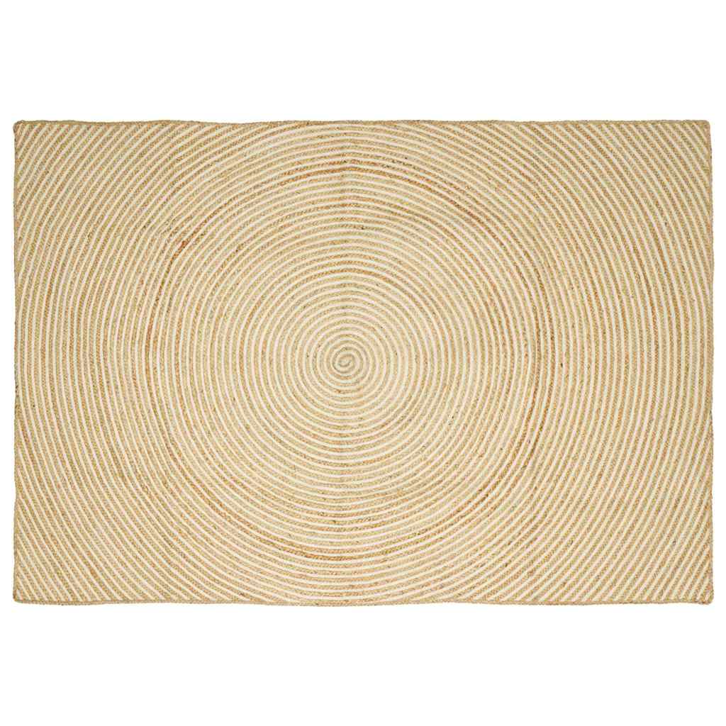 vidaXL Dywany pokojowe Biały 160 x 230 cm Juta