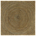 vidaXL Dywany pokojowe Czarny 120 x 120 cm Juta