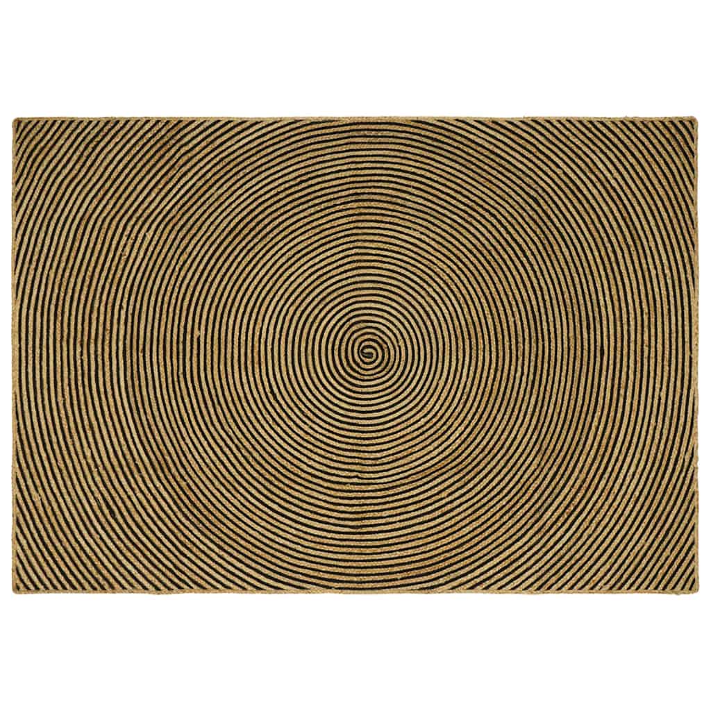 vidaXL Dywany pokojowe Czarny 240 x 340 cm Juta