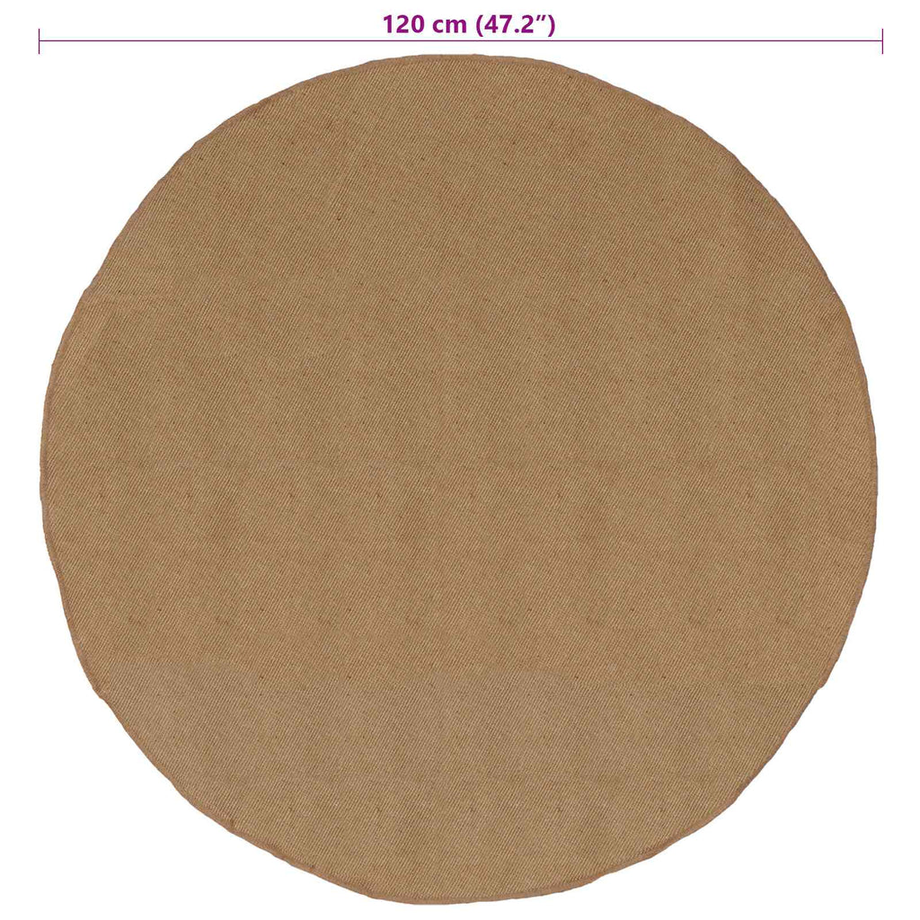 vidaXL Dywany pokojowe naturalny Ø 120 cm Juta