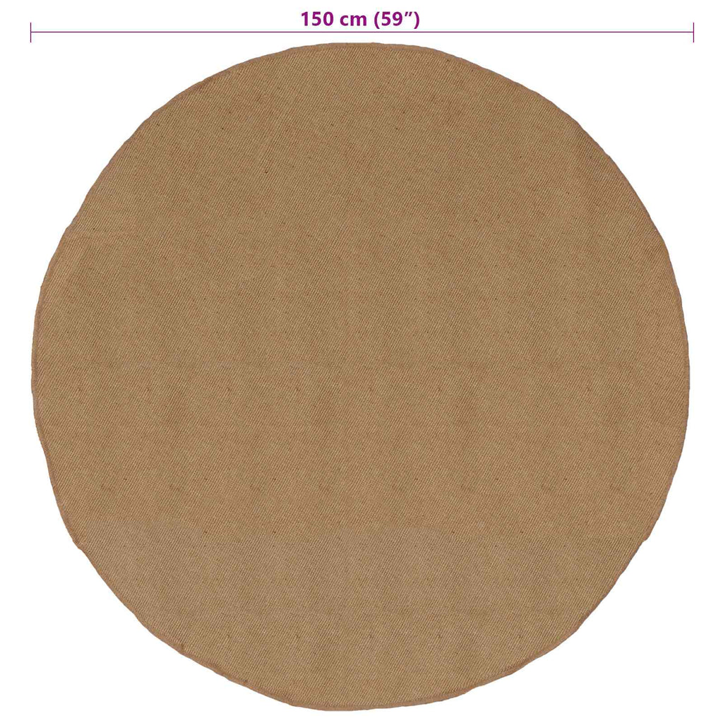 vidaXL Dywany pokojowe naturalny Ø 150 cm Juta