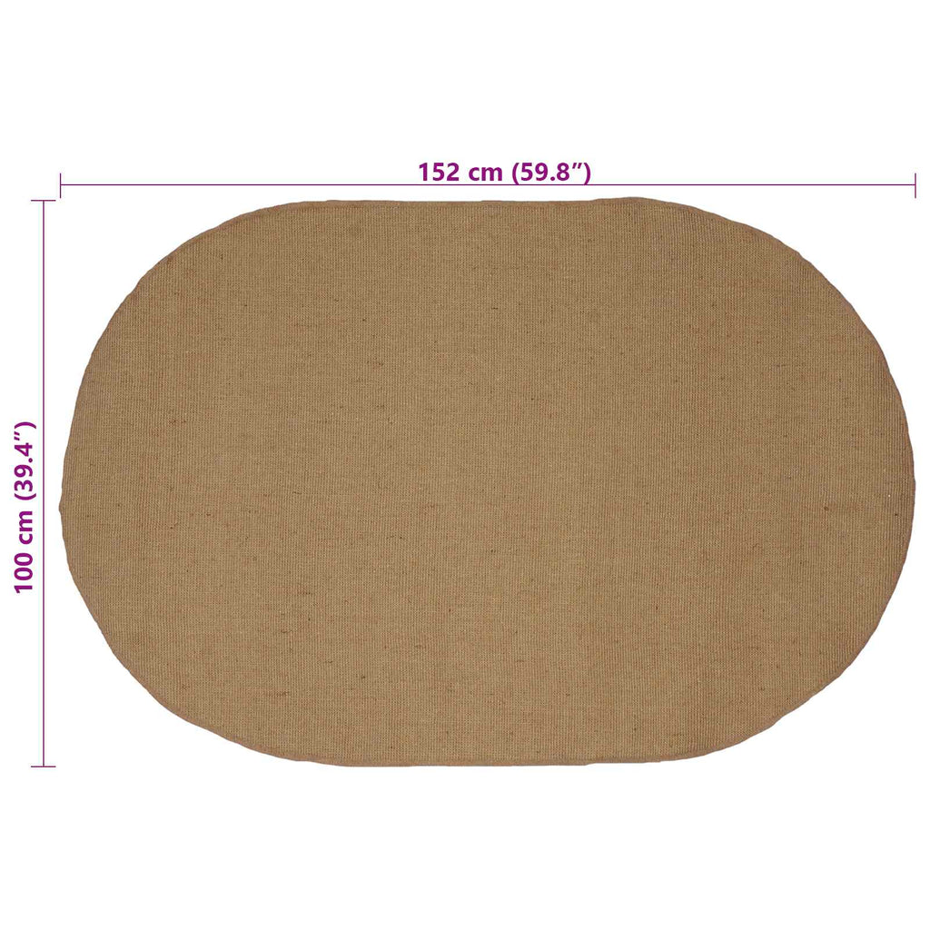 vidaXL Dywany pokojowe naturalny 100 x 152 cm Juta