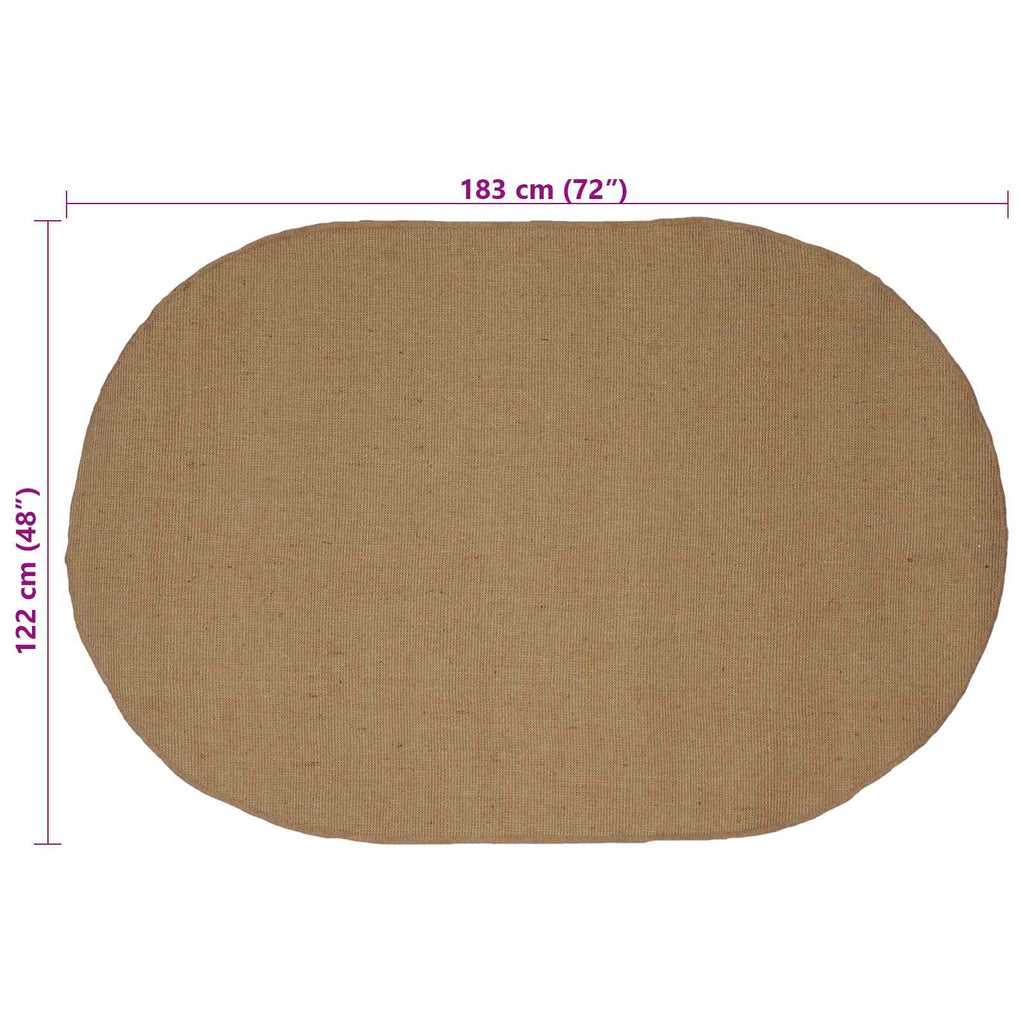 vidaXL Dywany pokojowe naturalny 122 x 183 cm Juta