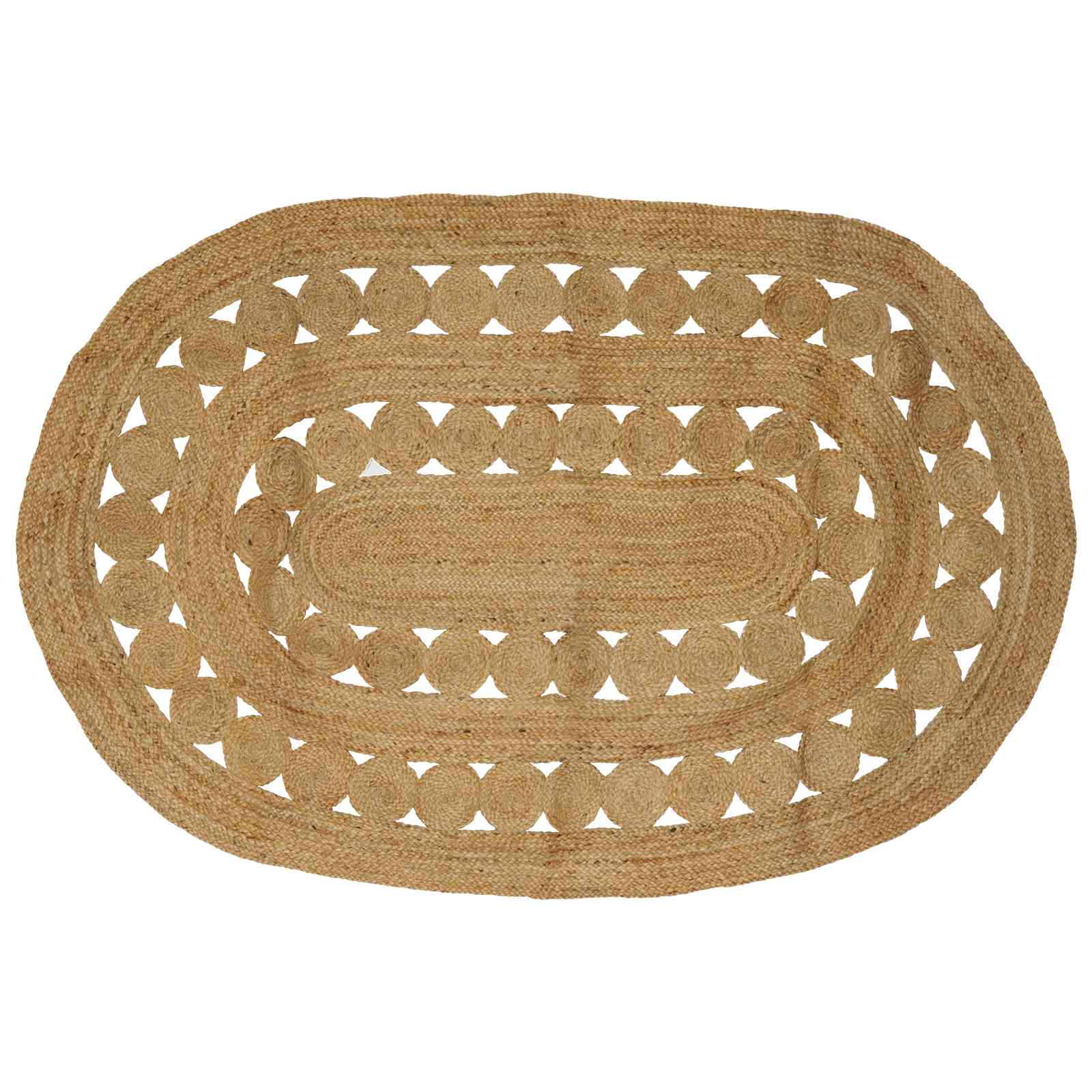 vidaXL Dywany pokojowe naturalny 152 x 245 cm Juta