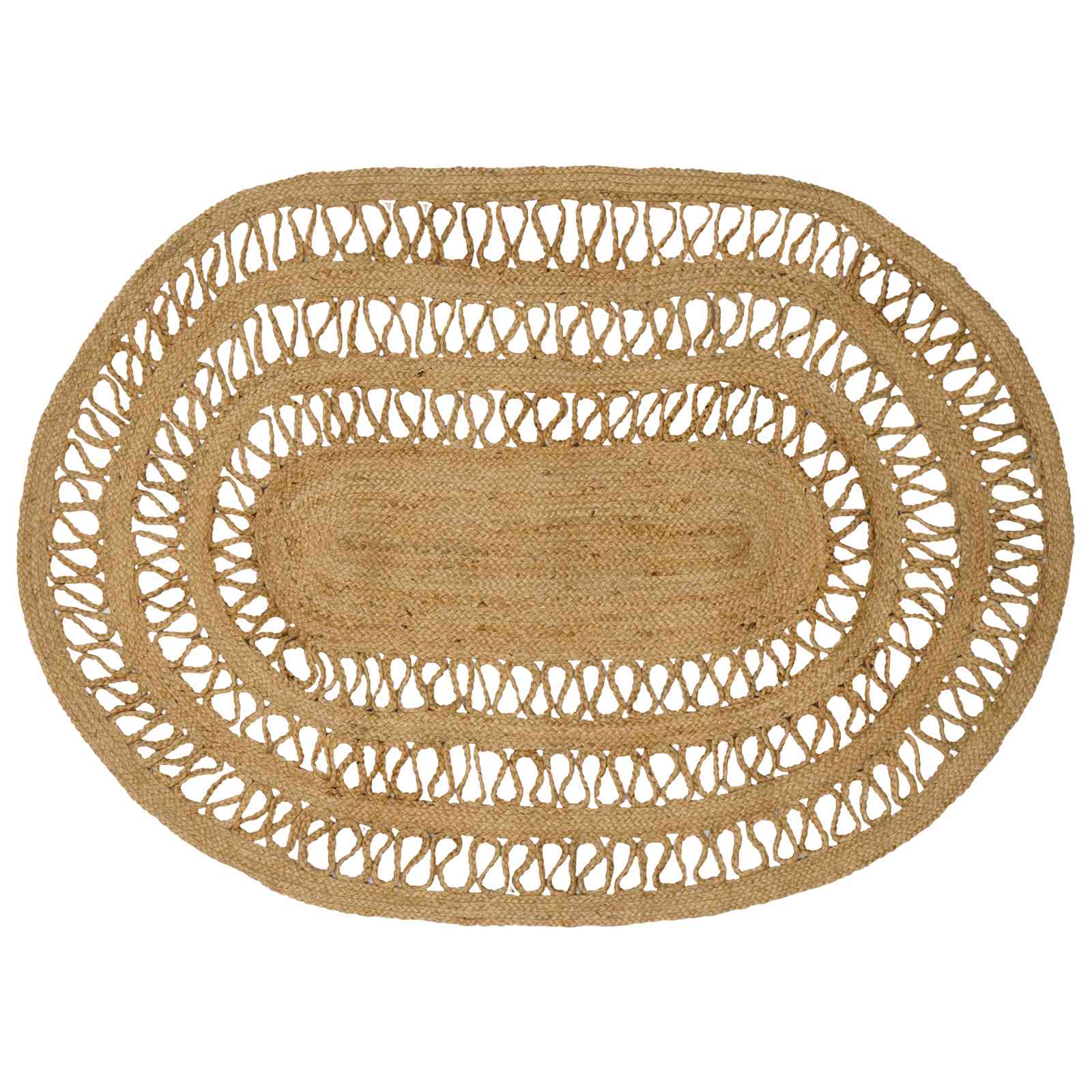vidaXL Dywany pokojowe naturalny 100 x 152 cm Juta