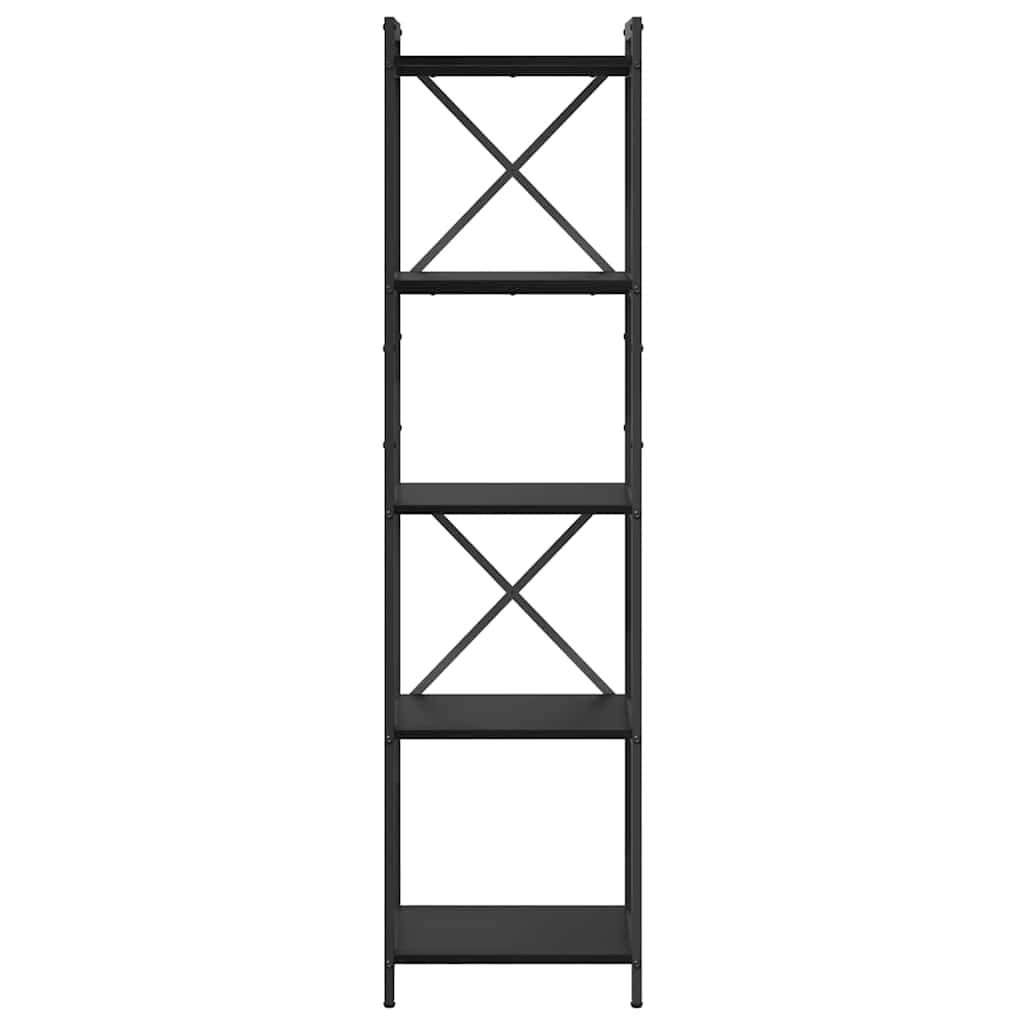 vidaXL Półka na książki Czarny Dąb 40 x 30 x 155 cm
