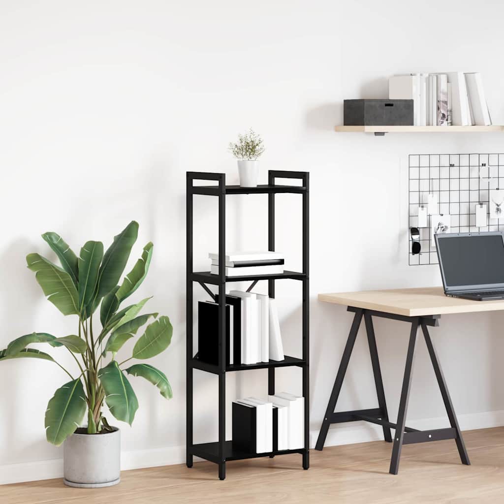 vidaXL Półka na książki Czarny Dąb 40 x 30 x 119 cm