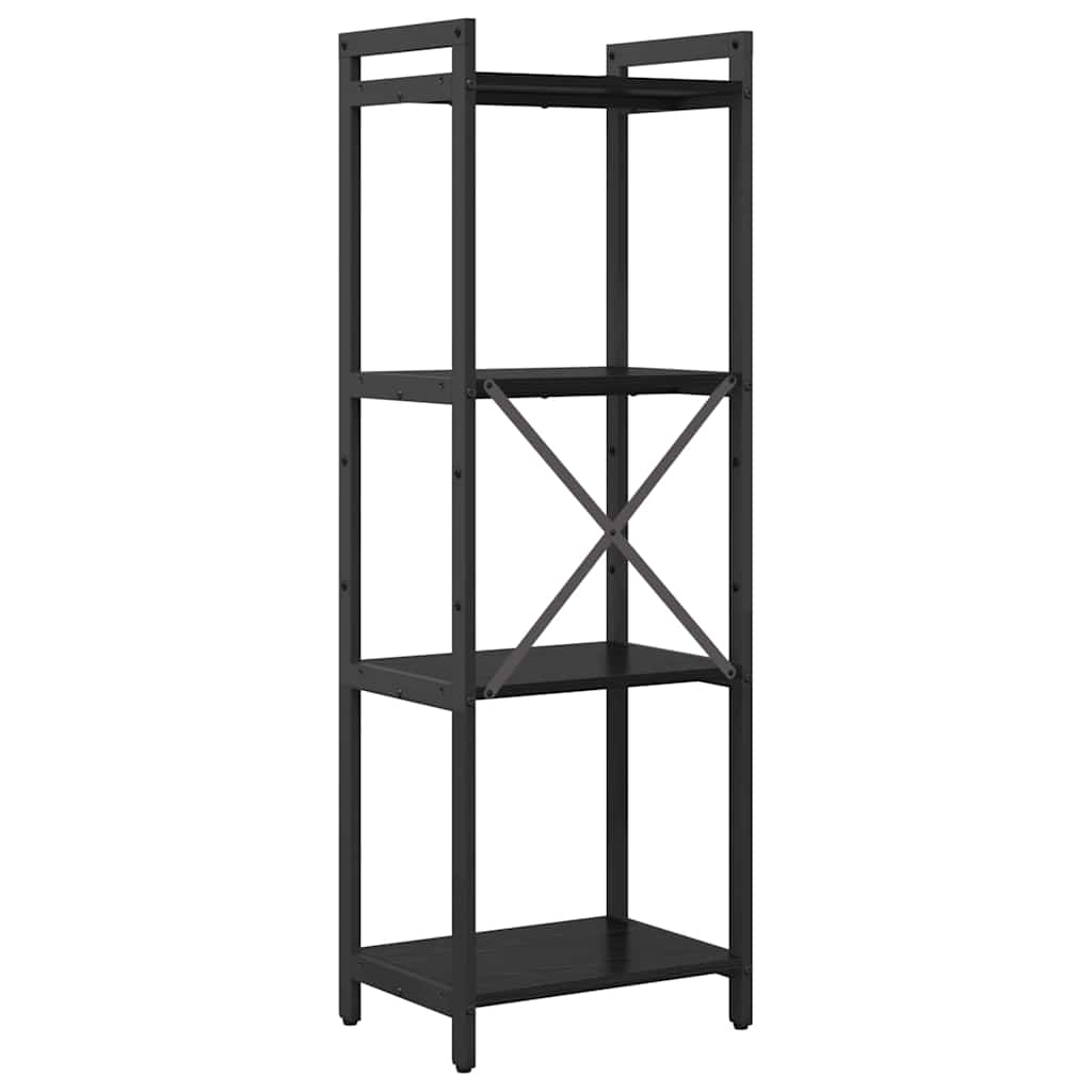 vidaXL Półka na książki Czarny Dąb 40 x 30 x 119 cm