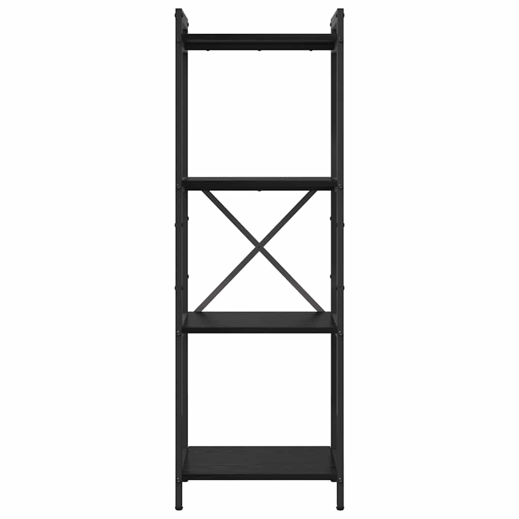vidaXL Półka na książki Czarny Dąb 40 x 30 x 119 cm