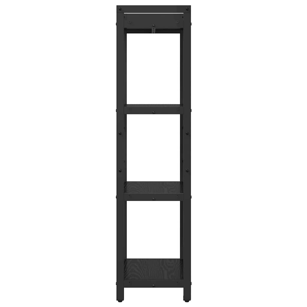 vidaXL Półka na książki Czarny Dąb 40 x 30 x 119 cm