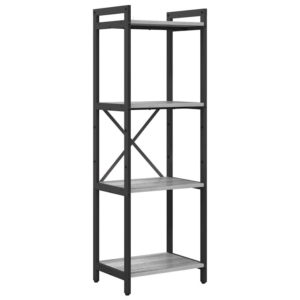 vidaXL Półka na książki Szary dąb sonoma 40 x 30 x 119 cm