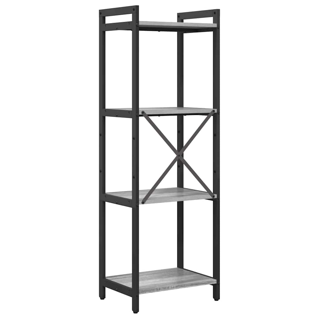 vidaXL Półka na książki Szary dąb sonoma 40 x 30 x 119 cm