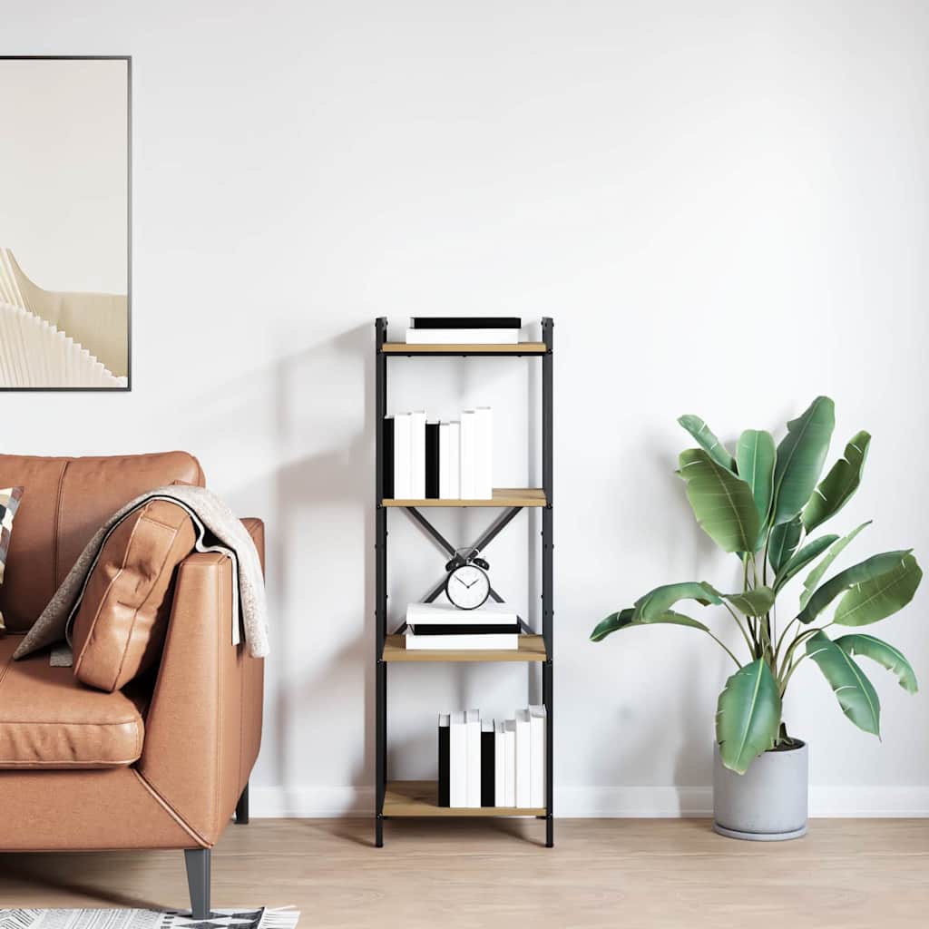 vidaXL Półka na książki Dąb rzemieślniczy 40 x 30 x 119 cm