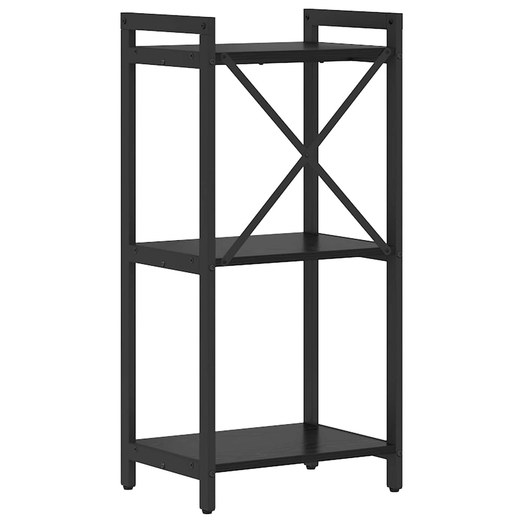 vidaXL Półka na książki Czarny Dąb 40 x 30 x 85 cm