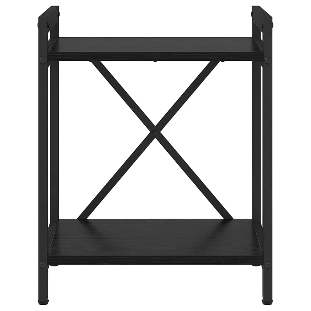 vidaXL Półka na książki Czarny Dąb 40 x 30 x 50 cm