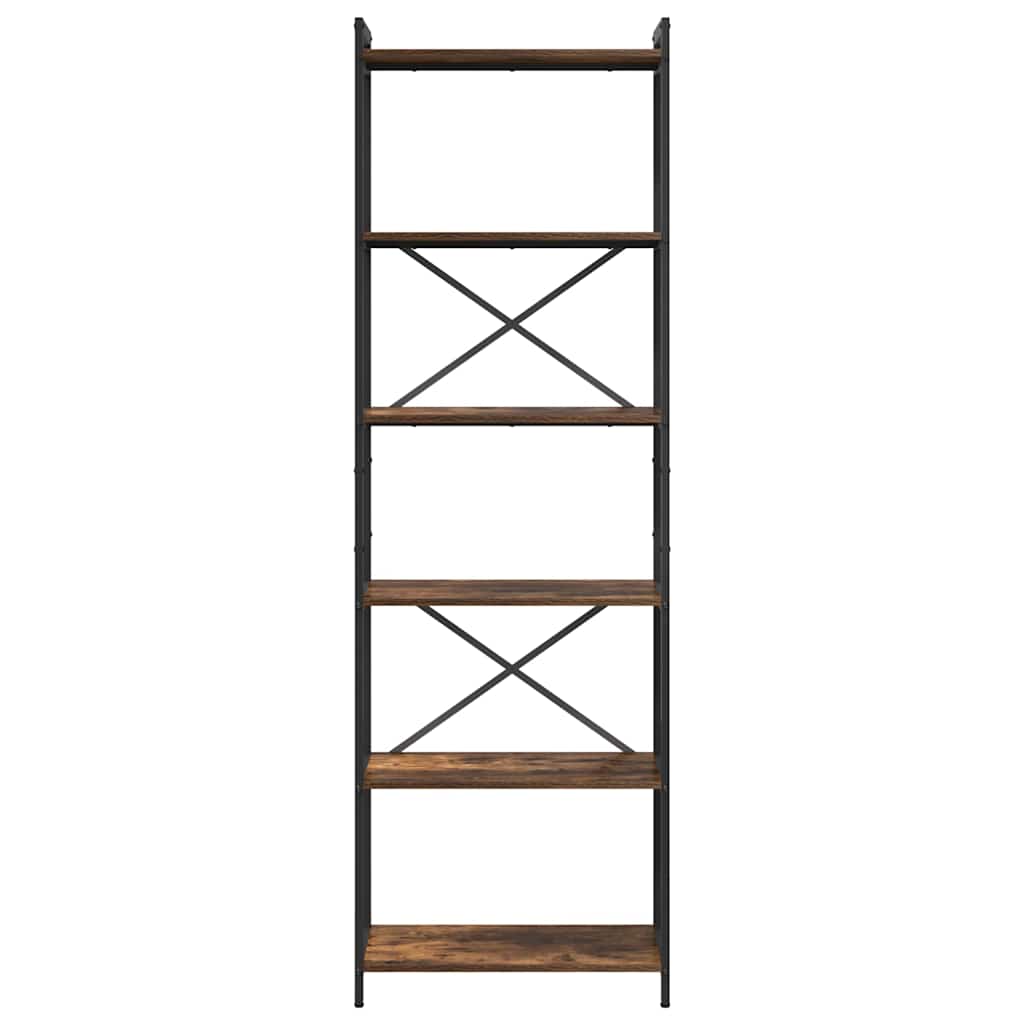 vidaXL Półka na książki Dąb wędzony 60 x 30 x 189,5 cm